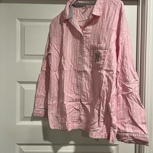 Victoria's Secret Pink and White Striped Pajamas
